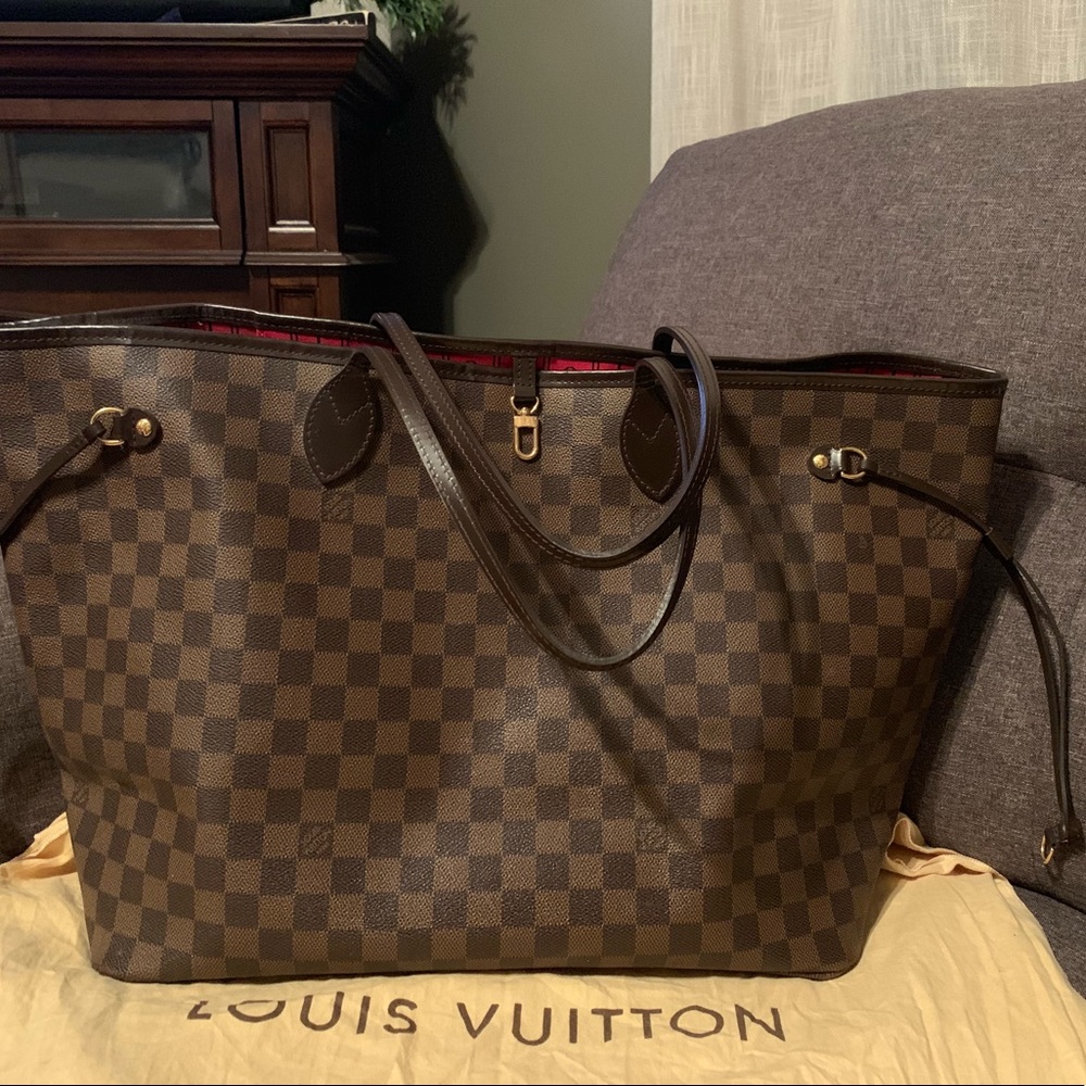Authentic Louis Vuitton GM Neverfull Damier Ebene